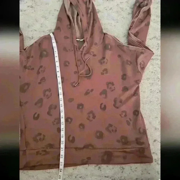 Splendid Womend Brown Leopard Print Corinna Hoodie XS - Picture 15 of 15